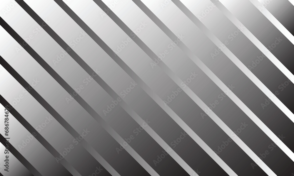 Poster abstract white black gradient diagonal line pattern.