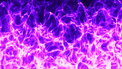 激しく燃え上がる紫の炎の背景