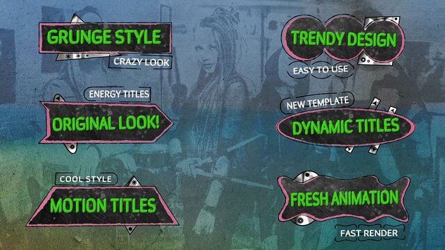 Dynamic Grunge Titles