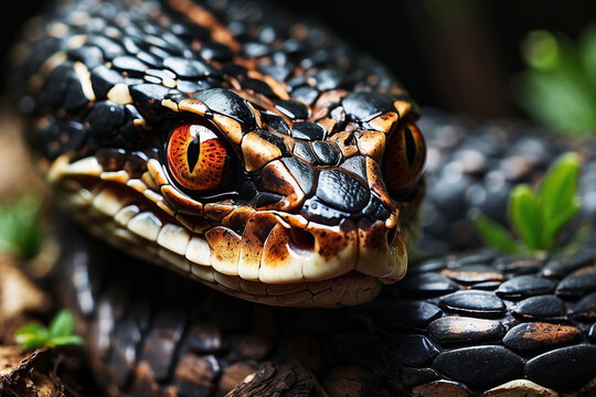 create macro photo of snake eyes with an astonishing level of detail
