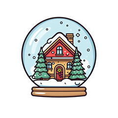 Christmas snow globe