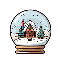 Christmas snow globe