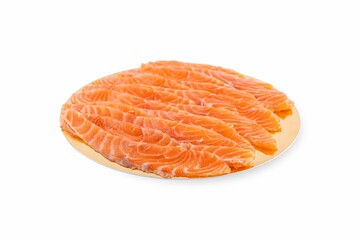 Fish on a white plate from a fish shop