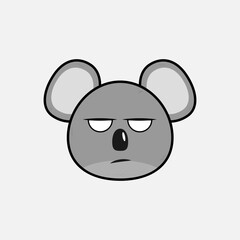 Vector illustration of Koala with emotions
