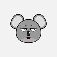 Vector illustration of Koala with emotions
