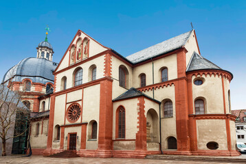 Neumunster Church, 11th century, Wurzburg, Bavaria, Germany