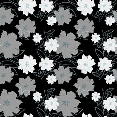 Seamless floral pattern for textile, fabrics.