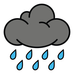 Cloud icon design, illustration design