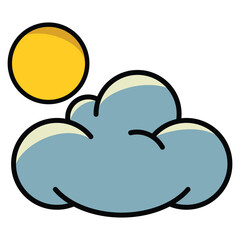 Cloud icon design, illustration design