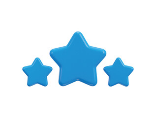 three star customer rating feedback rang rating achievements icon