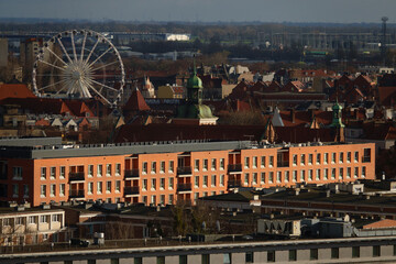 14.01.2023: view of historical part of the old city of Gdansk. Poland
