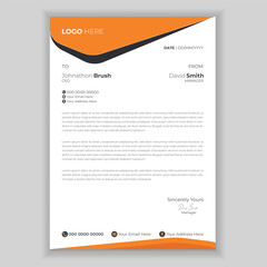 Abstract Letterhead Design Modern Business Letterhead Design Template.