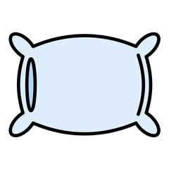 Pillow Flat Multicolor Icon