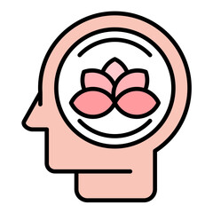 Relaxation Flat Multicolor Icon