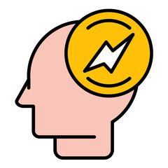 Stress Free Flat Multicolor Icon