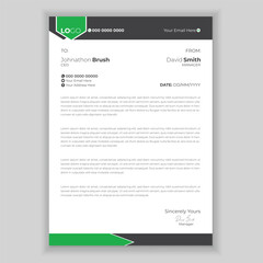 Modern Creative & Clean business style letterhead. Corporate project design.

