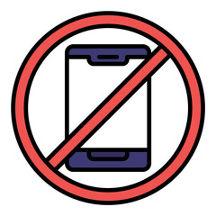 No Touch Technology Flat Multicolor Icon