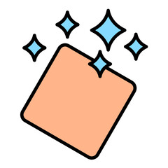 Hand Towel Flat Multicolor Icon