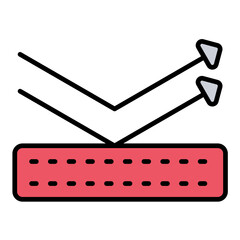 Rain Repellent Flat Multicolor Icon