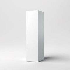 Naklejka premium blank_white_vertical_hexagonal_packaging_box_mockup