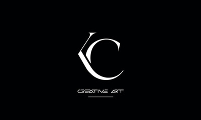 CK, KC, C, K abstract letters logo monogram