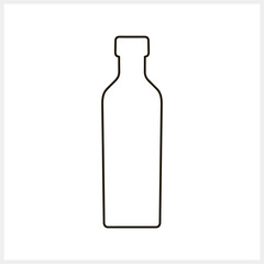 Sketch bottle olive oil icon Food clipart Vector stock illustration EPS 10