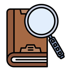 Obraz premium Explore Flat Multicolor Icon