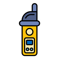 Pipe Locator Flat Multicolor Icon