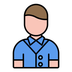 Gate Keeper Flat Multicolor Icon