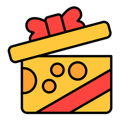 Presents Flat Multicolor Icon