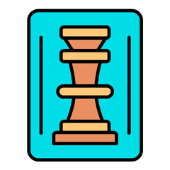 Strategy Flat Multicolor Icon