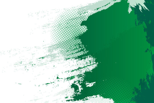 Abstract green grunge texture background with halftone