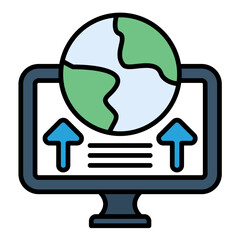 Deployment Flat Multicolor Icon