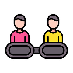 Affiliate Marketing Flat Multicolor Icon