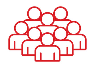 Symbol, ikona ludzi. Plik wektorowy.