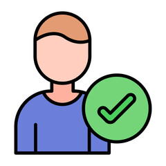 Qualify Flat Multicolor Icon