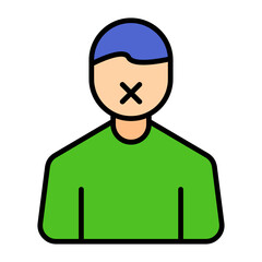 Sexual Harassment Flat Multicolor Icon