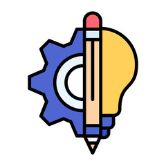 Creative Flat Multicolor Icon