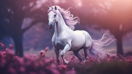 Obraz na płótnie Canvas A unicorn that is both beautiful and natural.