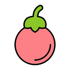 Tomato Flat Multicolor Icon