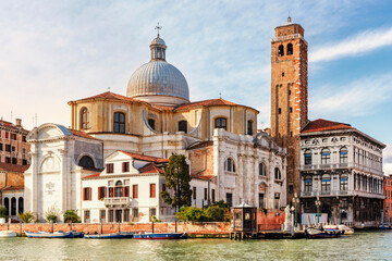 Fototapeta na wymiar Italy, Venice, Canale Grande with Chiesa San Geremia