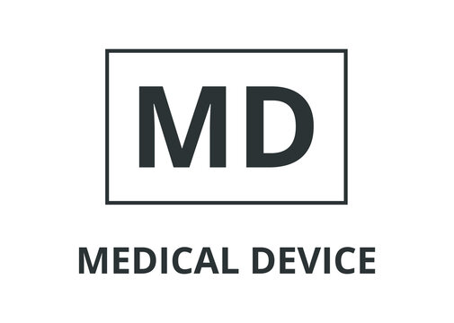 Monochromatic Medical Device Symbol
