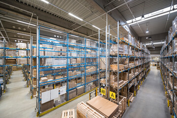High rack warehouse in factory