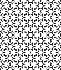 Black seamless abstract pattern. Overlay for background and backdrop. Ornamental design. PNG graphic illustration with transparent background.