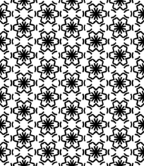 Zelfklevend Fotobehang Black seamless abstract pattern. Overlay for background and backdrop. Ornamental design. PNG graphic illustration with transparent background. © Jozsef