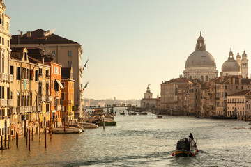 Italy, Veneto, Venice, Canal Grande in the morning