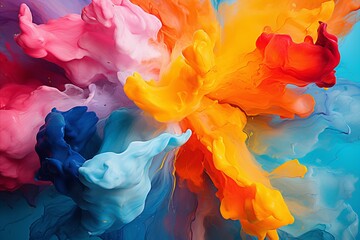 Vibrant Paints. Colorful Background Design for Creative Projects, Websites, Graphics