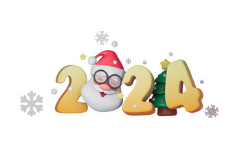 christmas card with santa claus