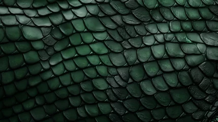 Fotobehang green dragon skin close up © ALL YOU NEED studio