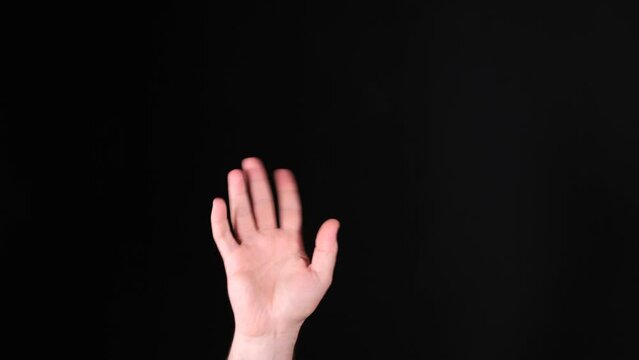 waving hand movement